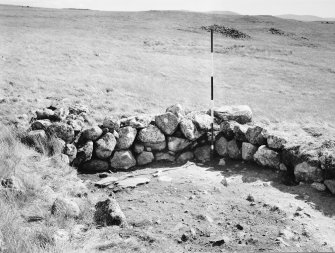Excavation photograph : small room and fireplace in Long-house.