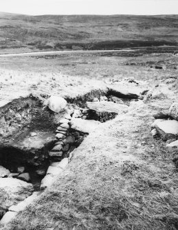 Excavation photograph : view of souterrain lintels.