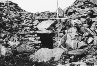 Entrance to chamber A, before excavation.