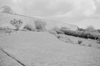 Milnhead House : garden wall., looking S E, Kirkmahoe Parish