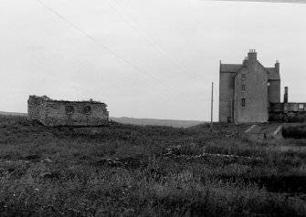 Survey photograph. View of castle and mausoleum..
