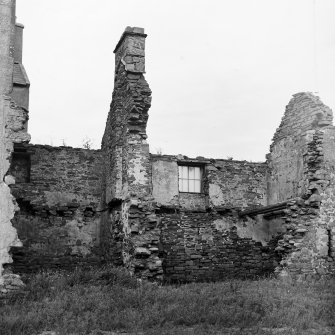 View of ruined wing.