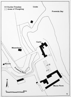 Fig. 2. Location of Garden trenches.  Copy in library.