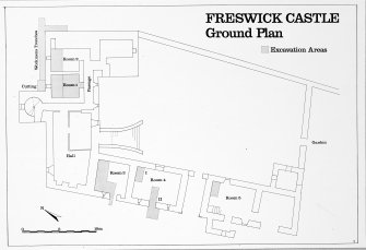 Fig. 4. Ground plan.  Copy in library.  Original illustration based on pencil drawing DC 498.