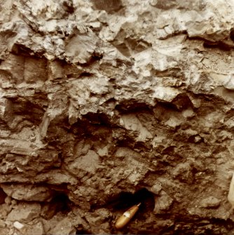 Excavation photograph of area OP8 showing vitrification