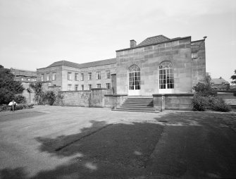 Kirkcaldy. Nairn's Linoleum works. View of offices from the West