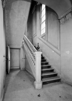 Interior view of Broxmouth Park showing staircase.