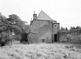 View of South Lodge, Broxmouth Park, from north west.