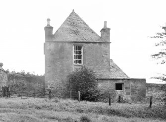 View of South Lodge, Broxmouth Park, from north east.