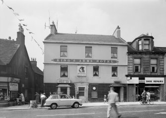 View of King's Arms Hotel, High Street, Irvine, from east.
