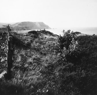Excavation photograph: outer rampart, middle ditch and middle rampart.