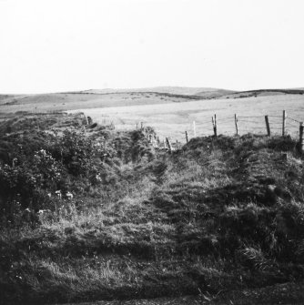 Excavation photograph: rampart/ditch.