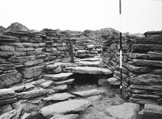 Excavation photograph : Fort entrance from S.