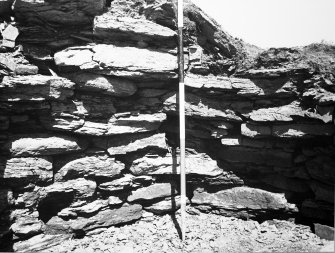 Excavation photograph : North end of guard cell.