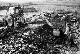 Excavation photograph from SW.