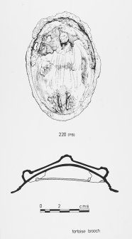Bronze tortoise-shell brooch, Broch of Gurness, Aikerness.