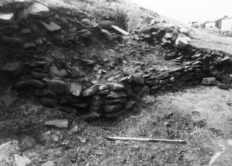 Trench 2:feature 3(wall),turning southwards uphill,at east end, from north east