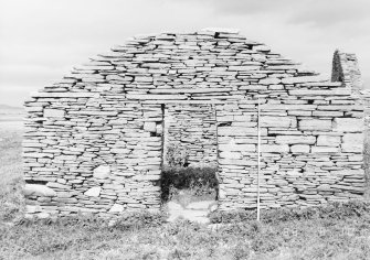 Survey photograph : site 51c - north end of agricultural building, showing entrance to Room I, a later addition.