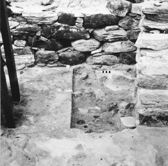 Excavation photograph.  Cell 8
(1994 copy from original colour neg.)