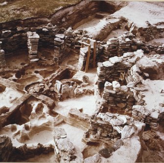 Excavation photograph.  General view of site excavated looking S.

PRINTED IN REVERSE