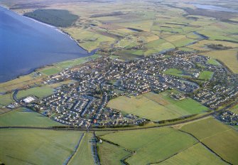 Aerial view of Tain, Easter Ross, looking E.