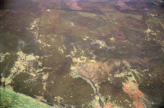 An oblique aerial view of Craig Halligarry, Strath of Kildonan, East Sutherland, looking NNE.