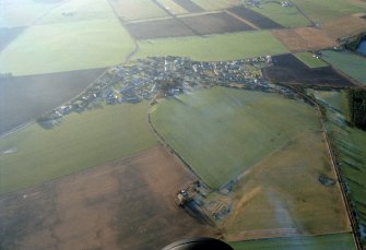 Aerial view of Hill of Fearn , Tarbet Ness, looking W.