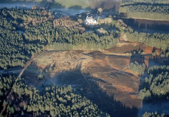 Aerial view of Uppat, S of Brora, Sutherland, looking N.