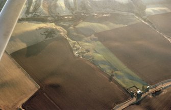 Aerial view of Wester Rarichie Farm, Balintore, Tarbat Ness, Easter Ross, looking ENE.