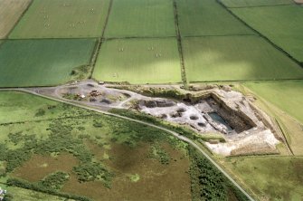 Aerial view of Stonehone Quarry, Ruther, Wick, Caithness, looking SW.