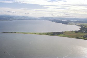 Aerial view of Chanonry Ness and the Moray Firth, looking SW.