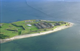 Aerial view of Fort George, Moray Firth, looking S.