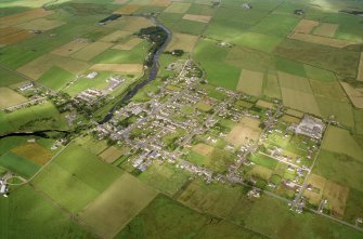 An oblique aerial view of Halkirk, Caithness, looking NE.