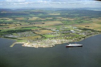 Aerial view of Invergordon, Cromarty Firth, looking N.