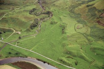 Aerial view of Carnachy Township, Strathnaver, Sutherland, looking W.