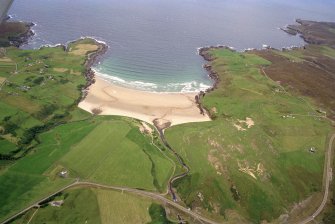 Aerial view of Armadale Bay, Sutherland, looking N.