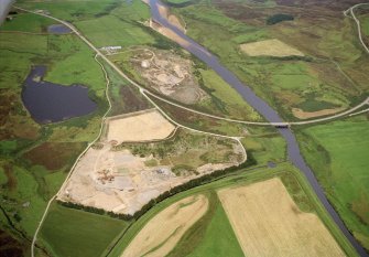 Aerial view of quarries, Melvich, Thurso, looking N.