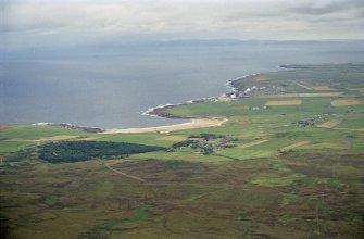 Aerial view of Dounreay & Sandside Bay, Thurso, looking NE.
