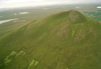 Aerial view of Ben Griam Beg, Sutherland, looking NW.