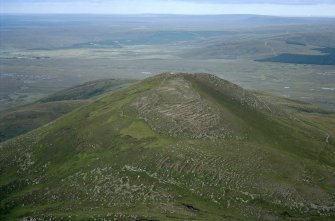 Aerial view of Ben Griam Beg, Sutherland, looking E.