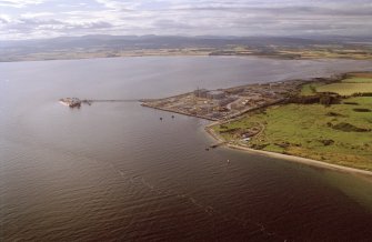 Aerial view of Nigg, Cromarty Firth, looking NW.