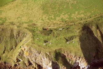 Aerial view of coastal batteries N Sutor, Nigg, Cromarty Firth, looking N.