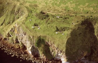 Aerial view of coastal batteries N Sutor, Nigg, Cromarty Firth, looking N.