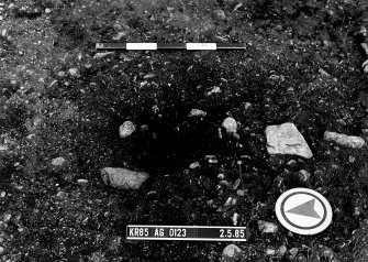 Excavation photograph : AG 0123 - after sample - looking east.