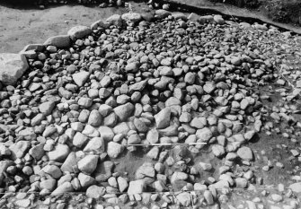 Excavation photograph : cairn from above - south-west quadrant, structural level.