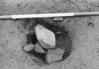 Excavation photograph.  Feature 13
