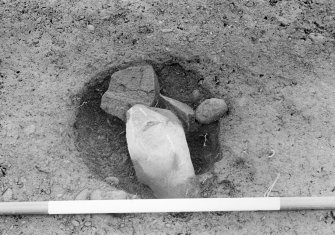 Excavation photograph.  Feature 13