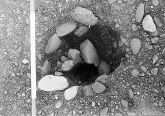 Excavation photograph.  Feature 7