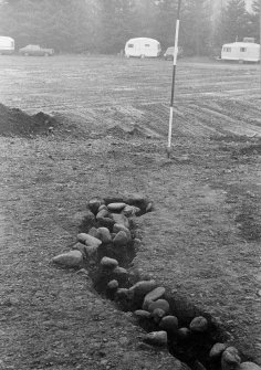 Excavation photograph.  Features 1 & 2 entrance.