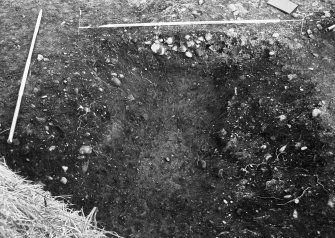 Excavation photograph : area B - turf? deposit, from souht-west.